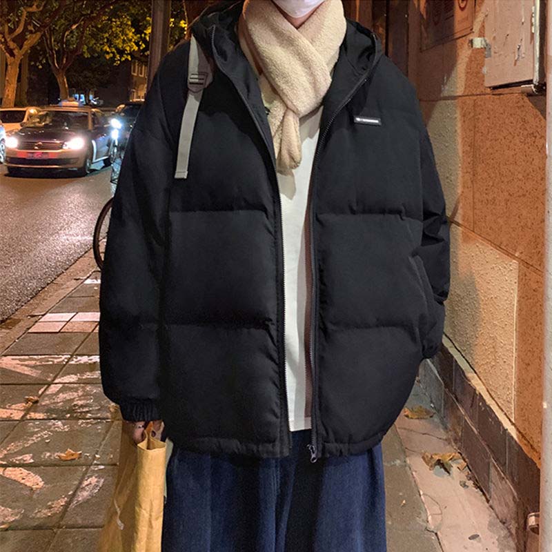 Men's Fashion Winter Down Jacket Trend Thickening Short Jacket Casual Youth Down Jacket