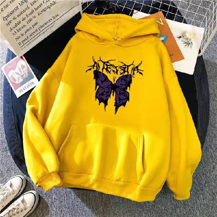 Fashion Women's Casual Long Sleeve Hooded Printed Ladies Sweatshirt Tops