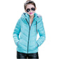 Female Winter Warm Parkas Solid Color Full Sleeve Cotton-Padded Thickening Slim Outerwear