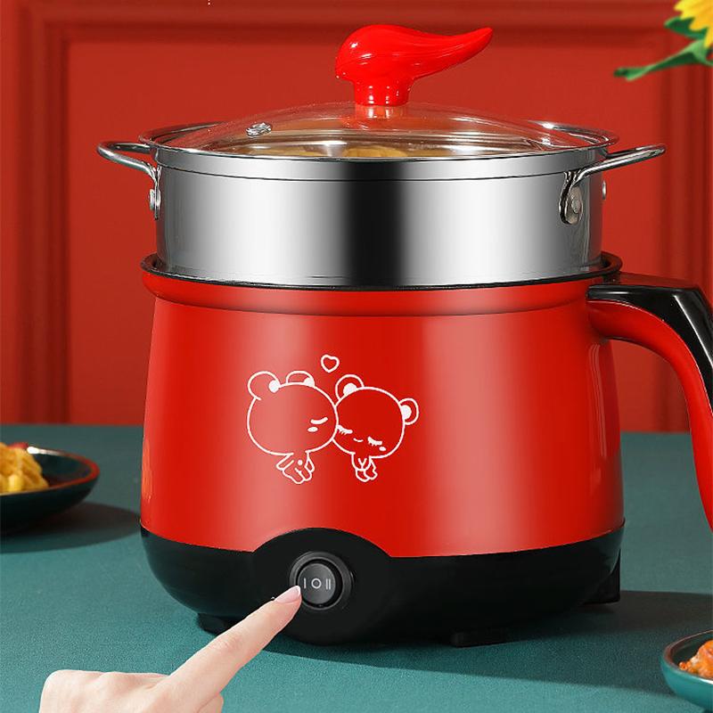 Dormitory Rice Cooker Multifunctional Electric Wok for Students Cooking Rice and Noodles Electric Wok Household