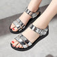 Summer Flat-bottomed Schoolgirl Sandals Flat-heel Korean Style All-match Women's Shoes Mid-heel Roman Women's Chunky Heels
