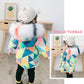 Kids Parkas for Girls Winter Thick Warm Hooded Faux Fur Coat Rhomboid Printed Parka Jacket with Detachable Faux Fur Collar Outwear