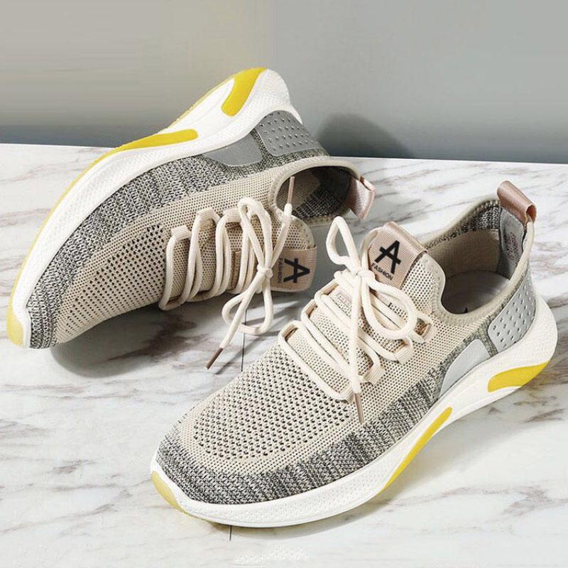Spring Autumn New Men's Shoes Sports Shoes Breathable All-match Flying Shoes Casual Running Shoes