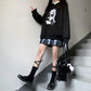 Anime Hoodies Japanese Oversized Loose Harajuku Sweatshirts Thick Fleece Fall Winter Pullovers Top Clothes Black Plus Size Fashion Streetwear Coat