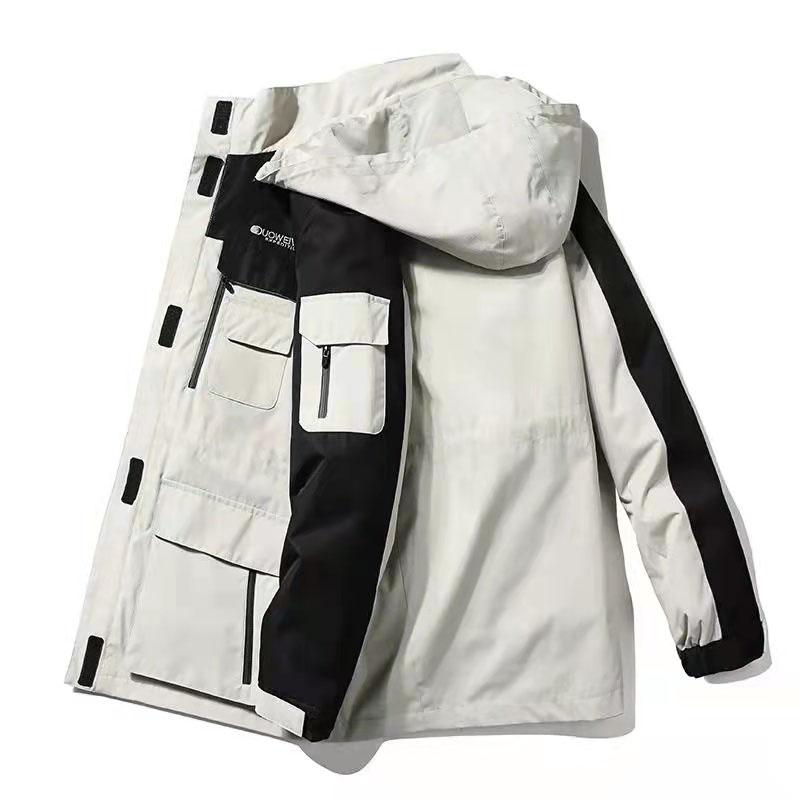 100 Kilograms Can Wear Autumn and Winter Windproof, Waterproof and Warm Two-in-one Detachable Two-piece Outdoor Mountaineering and Skiing Men's Jacket