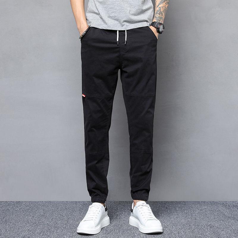 Harem Pants Spring and Summer All-match Loose Casual Trousers Men's Student Tie Pants