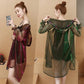 Hooded Shining Cardigan Women's Sun Protection Plus Size Loose Outer Thin Beach Coat Cardigan