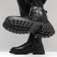 British Style Fashion Trend Martin Boots Men's High-top Shoes Korean Leather Boots All-match High School Boots for Students