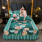 3pcs/set Cute Princess Style Sheets Korean Queen-size Bed Skirt Printed One-piece Sheets