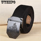 Striped Adult Men Knitted Men Casual Belts Canvas Belt Plus Size Strap Male Tactics Belt