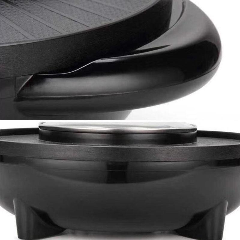 1700W Heat Pot Barbecue Machine Fried Steak Pan Multi-purpose Small Heat Pot Nonstick Pot for Family