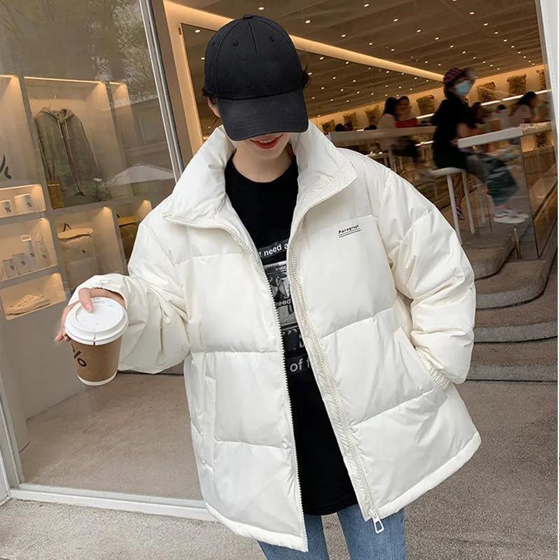 Women's Down Padded Jacket Korean Style Loose Thick Padded Jacket Fashion Winter Short Bread Jacket Padded Jacket