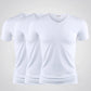 3pcs Modal T-shirt Slim Shirt Solid Color Casual Thin Tees V-Neck Short Sleeve Ice Silk Cool Pullover Men Clothing Summer