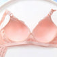 Sexy Comfortable Skin-friendly Breathable Perfect Embroidery Gathered Without Steel Ring Widened Side Breasts Women's Underwear Bra