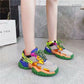 Women's Shoes Summer Mesh Breathable Casual All-match Color Sports Shoes Women's Light Running Shoes
