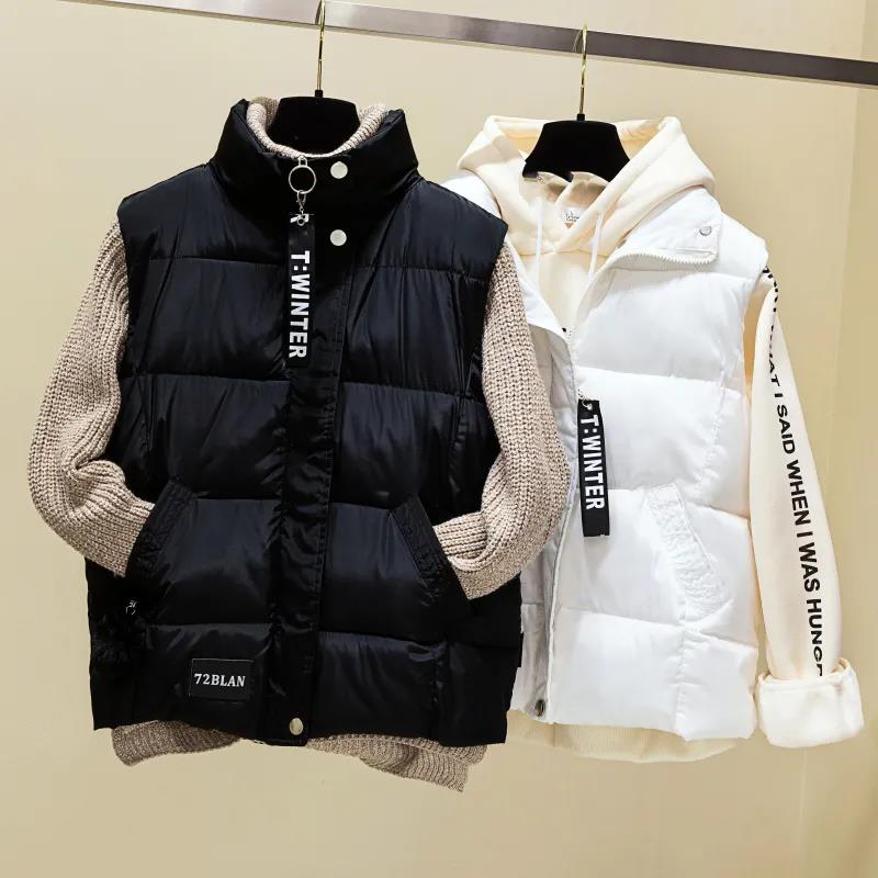 Autumn and Winter Models Short Cotton Vest Women Korean Version Was Thin Student Cotton Vest Jacket Vest