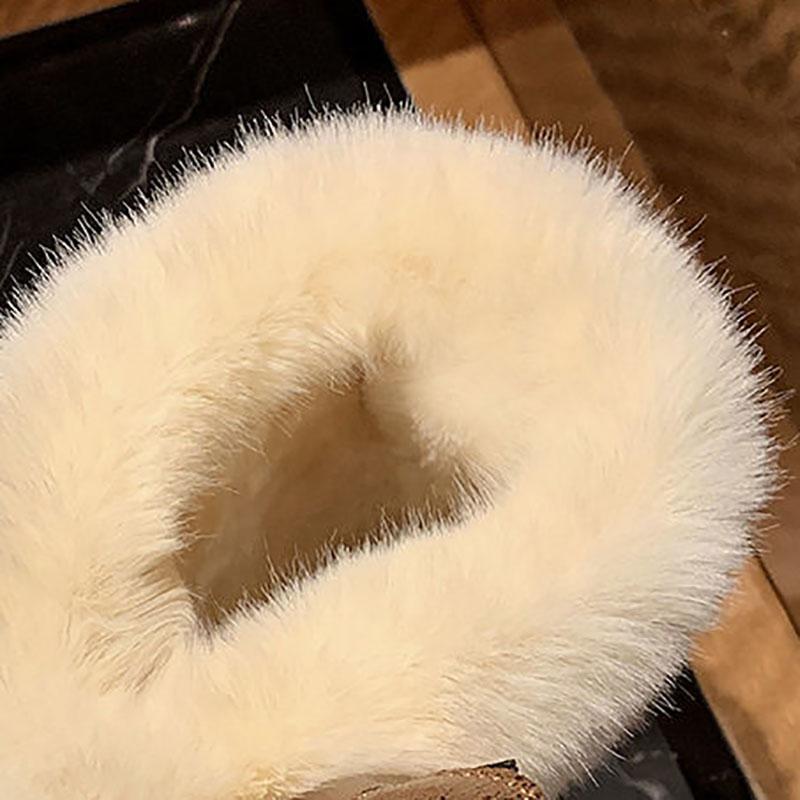 Women's Shoes Winter Warm Cute Elk Antlers Snow Boots Plus Velvet Cotton Shoes Women Casual Shoes