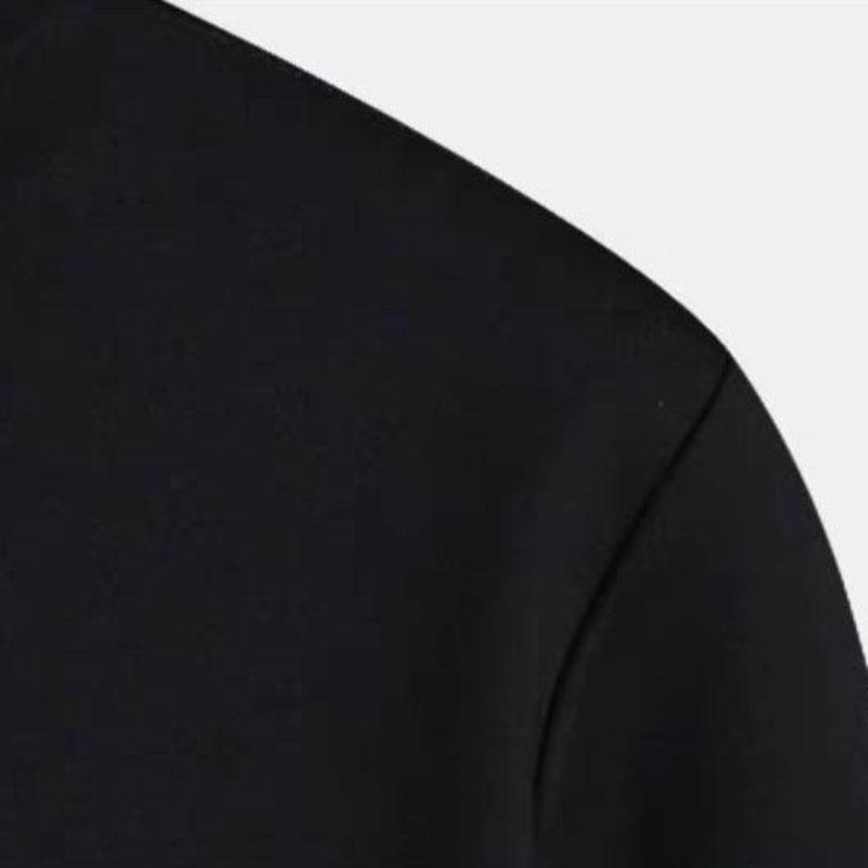 Round Neck Loose All-match Clothes Men's Winter Plus Velvet Thick T-shirt Warm and Comfortable Top