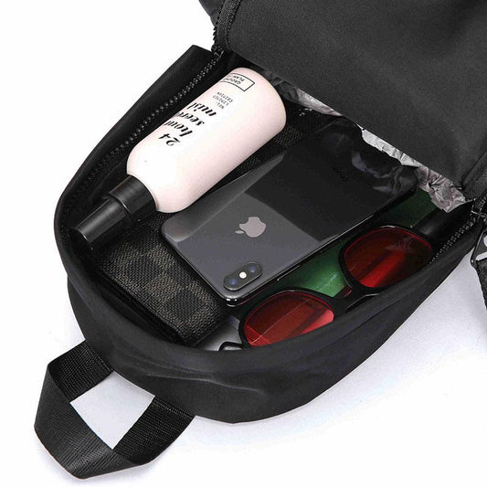 Chest Bag Men Oxford Cloth Mesh Large Capacity Messenger Bag Outdoor Sports Fitness Shoulder Bag