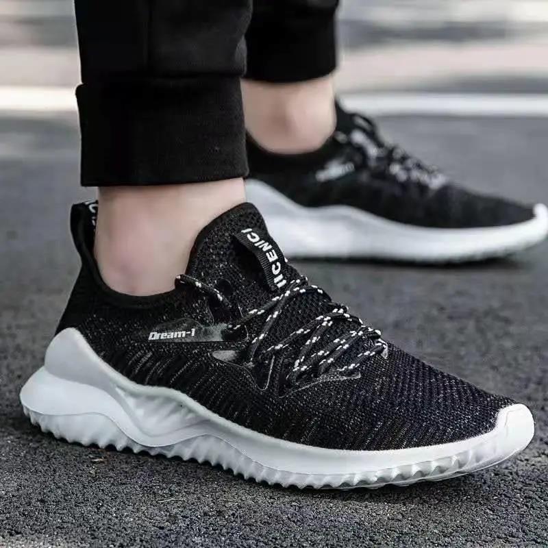 New Breathable Men's Shoes Shock Absorber Thick Shoes Men's Running Shoes