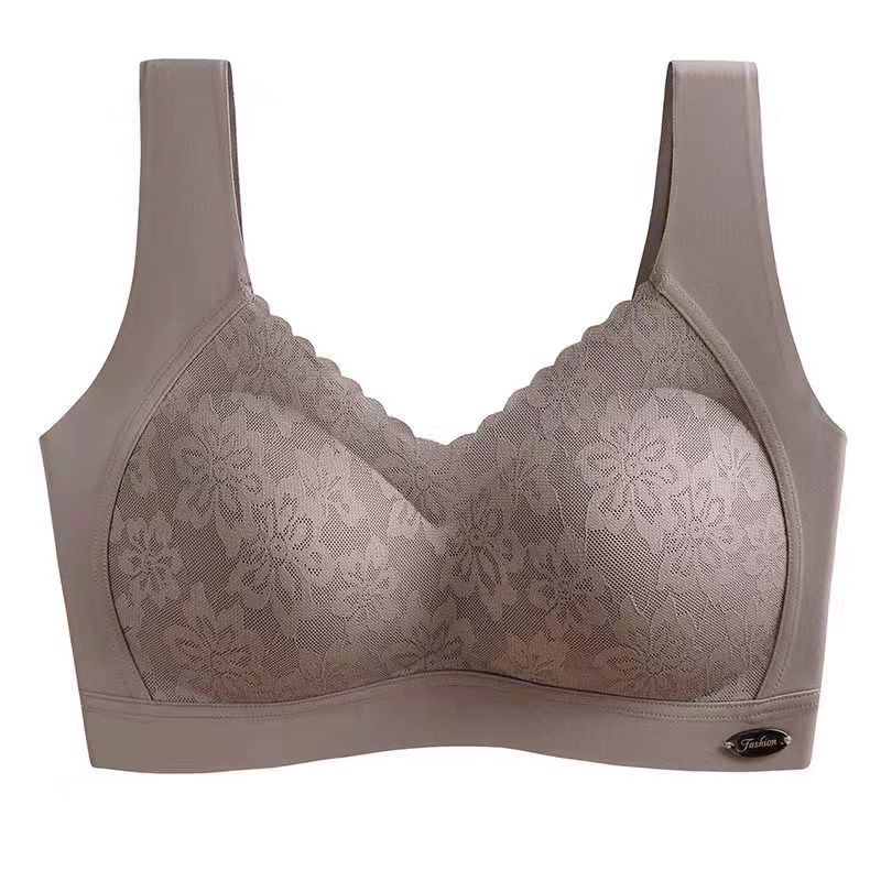 Women's Latex Seamless Beauty Back Underwear No Steel Ring Lace Sexy Bra Anti-sagging Sports Vest Type Fitness Sports Bra Yoga Push Up Bra Top