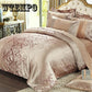 4pcs Queen King Bedding Sets Luminous Comforter Euro Bed Sheet King Size Bedspread Cover Set