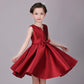Red Girl Princess Dress Dress Korean Style Flower Girl Wedding Catwalk Show Costume Fluffy Dress