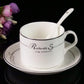 Ceramic coffee cup set Nordic style coffee Mark cup dish set drinking utensils household