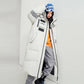 2021 Over-the-knee Long Down Jacket Women's Winter Mid-length Tooling Thickened Korean Couple Wear Winter Jacket