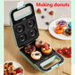 680W Frying and Grilling Machine Sandwich Making Machine Waffle Maker Kitchen Supplies with 5 Sets of Bakeware