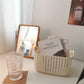 Desktop Cosmetics Storage Box Imitation Vine-plastic Basket Woven Supplies Storage Basket