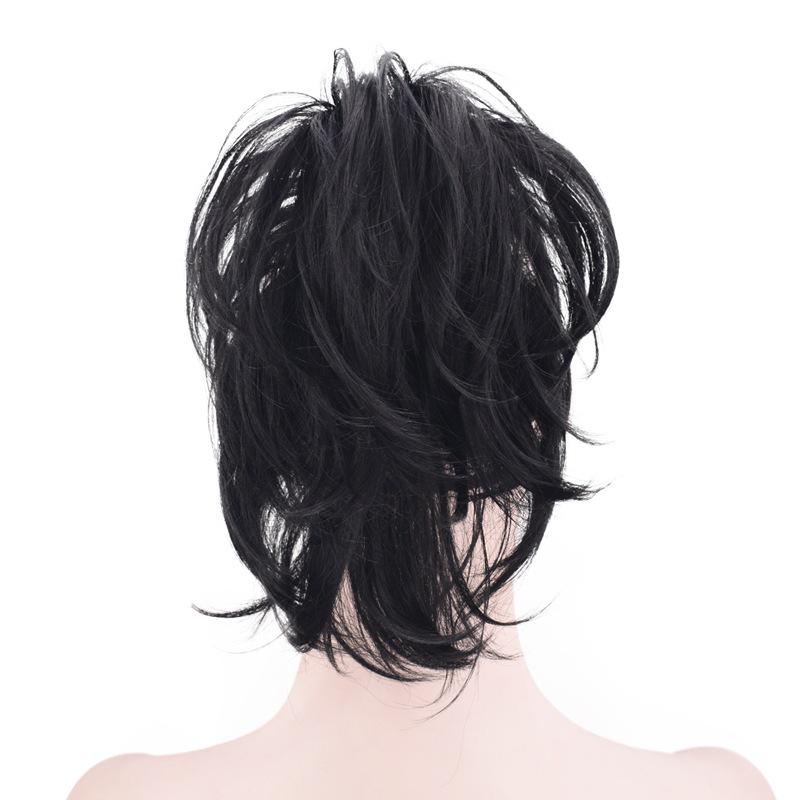 Synthetic Hair Buns Scrunchy Chignon Elastic Wavy Scrunchies Wrap for Ponytail Extensions for Girl