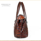 Handbag Female Bag Head Layer Cowhide Crocodile Pattern Handmade Retro One-shoulder Messenger Leather Retro Female Bag