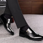 Men's Classic Pointed Toe Business Shoes Slip-on Leather Dress Oxford Shoes