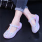 Summer Print Hole Shoes Women's Sandals Flat Jelly Shoes Beach Shoes Non-slip Slippers