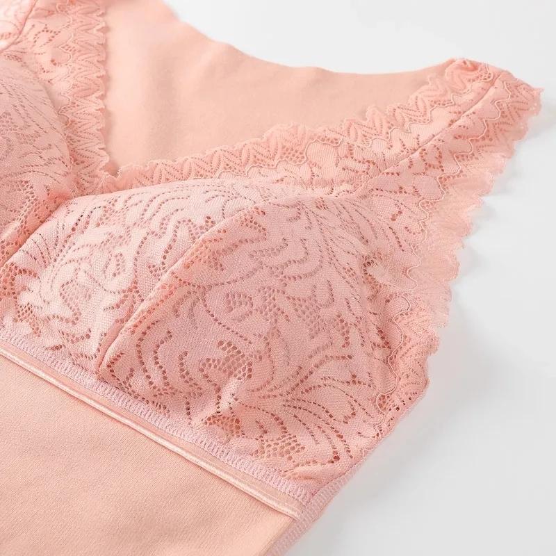 Thermo Underwear Women Sexy Winter Clothing Warm Thermal Vest Lace Undershirt Sleeveless V Neck Plus Size Underwear