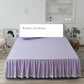 Solid Color Bed Skirt One-piece Washed Cotton Bed Sheet Simmons Protective Cover Bed Cover Bed Cover Size Bed Apron Non-slip Skirt