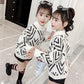 Autumn and Winter Thickened Children's Sweater Round Neck Knit Sweater Slim Long-sleeved Bottoming Shirt Little Girl Fashion Coat