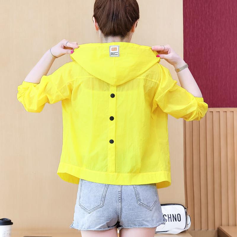 Ice Silk Summer Thin Sunscreen Suit Slim Student Short Coat UV Protection Sunscreen Clothing