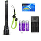 T6 Led Flashlight Ultra Bright Torch Waterproof Tactical Flash Light Rechargeable Outdoor Camping