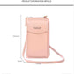Women PU Leather Cell Phone Pocket Fashion Card Holders Small Crossbody Bag