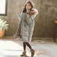 Girls' Warm Cotton Clothes Korean Version Plus Velvet Thick Down Padded Coat Windproof Winter Clothes