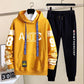 WTEMPO Spring Sweater Suit Hooded Pullover Campus Student Sportswear Casual Loose Sports Suit for Youth