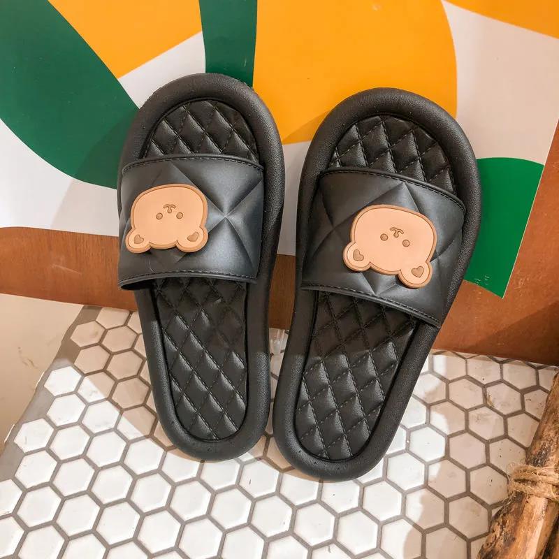 Female Summer Cute Cartoon Girl Heart Soft Bottom Non-slip Sandals Indoor and Outdoor Wear Drag Lightweight Non-slip Home Slippers