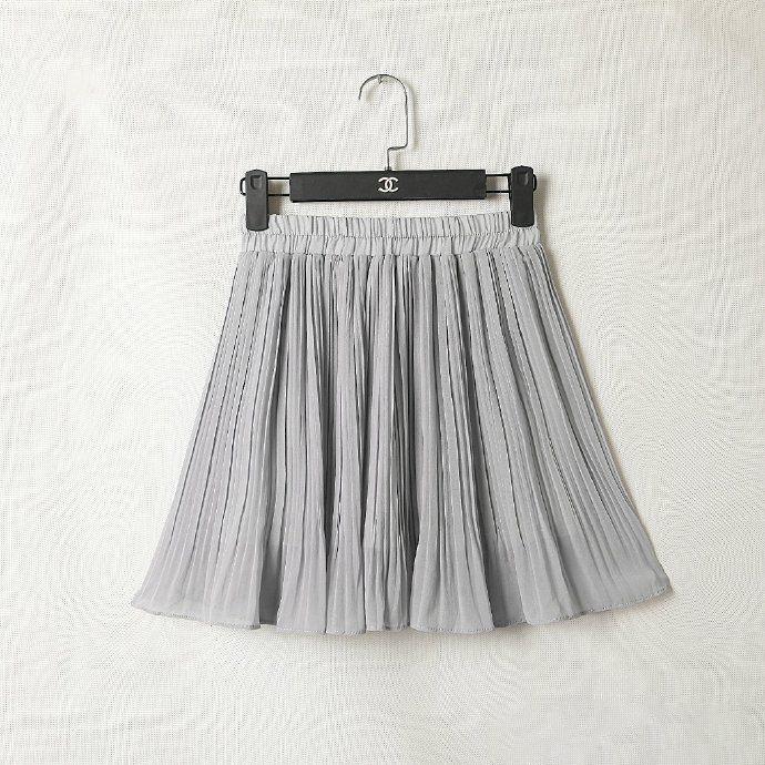 High Waist Chiffon Pleated Skirt Women Summer Mini Skirt Sexy Beach Skirt Short Ladies Skirts