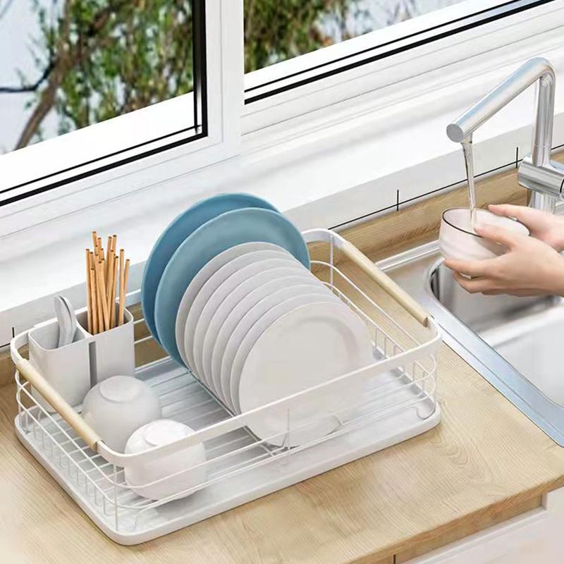 Draining Dish Rack Kitchen Shelf Multi-function Spice Rack For Cupboards Household Organizers Put Dishes And Chopsticks Storage Rack Towel Rank