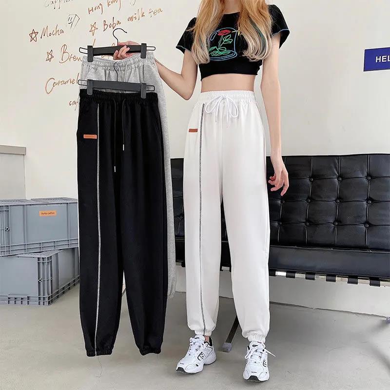 Women's Spring Summer and Autumn New Nine-point Leisure All-match Sports Harlan Pants Female Students Korean Version of Loose