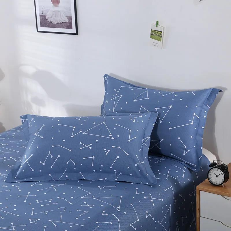 48*74cm Pastoral Style Cotton Pillowcases A Pair of Quilted Thickened Large Pillowcases