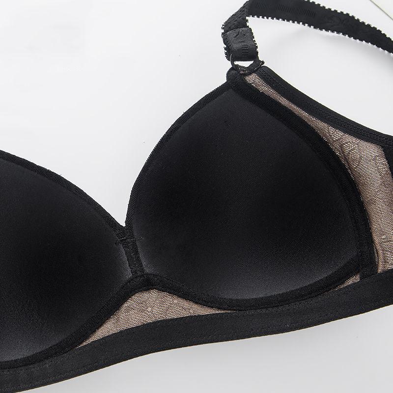 Large Size Thin Bra Without Steel Ring Gathering Sexy Bra Ladies Underwear