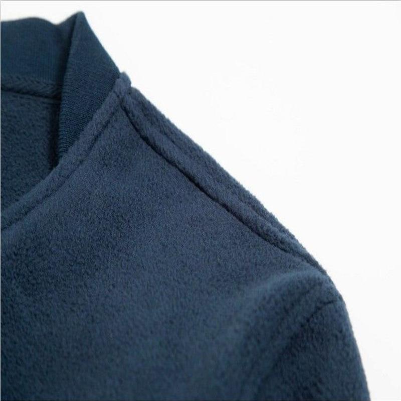 Retro Thick Double-sided Fleece Sweater Men Plus Fleece Sweater Men Pullover